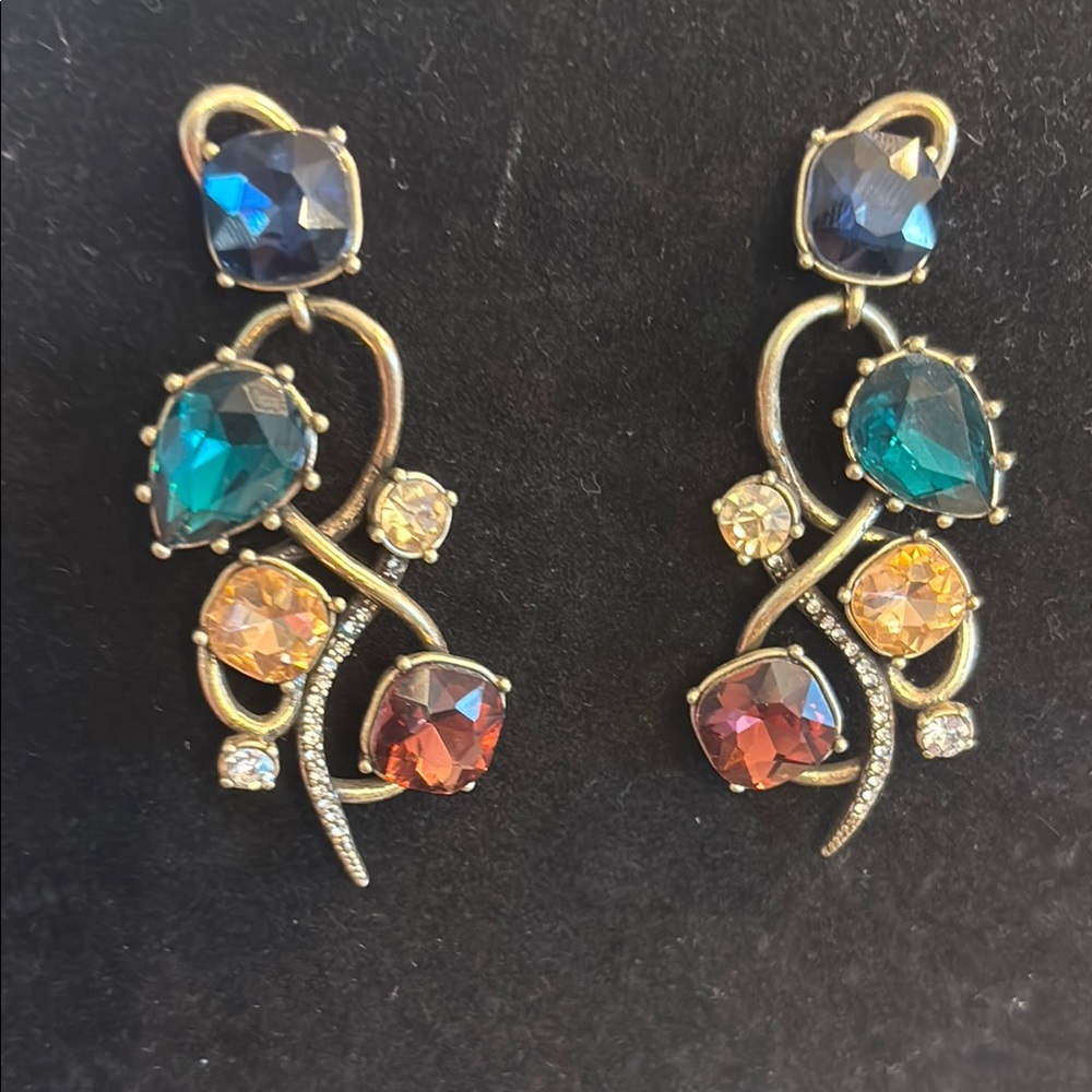 Chloe + Isabel Radiant Ribbons Gemstone  Statement Earrings
